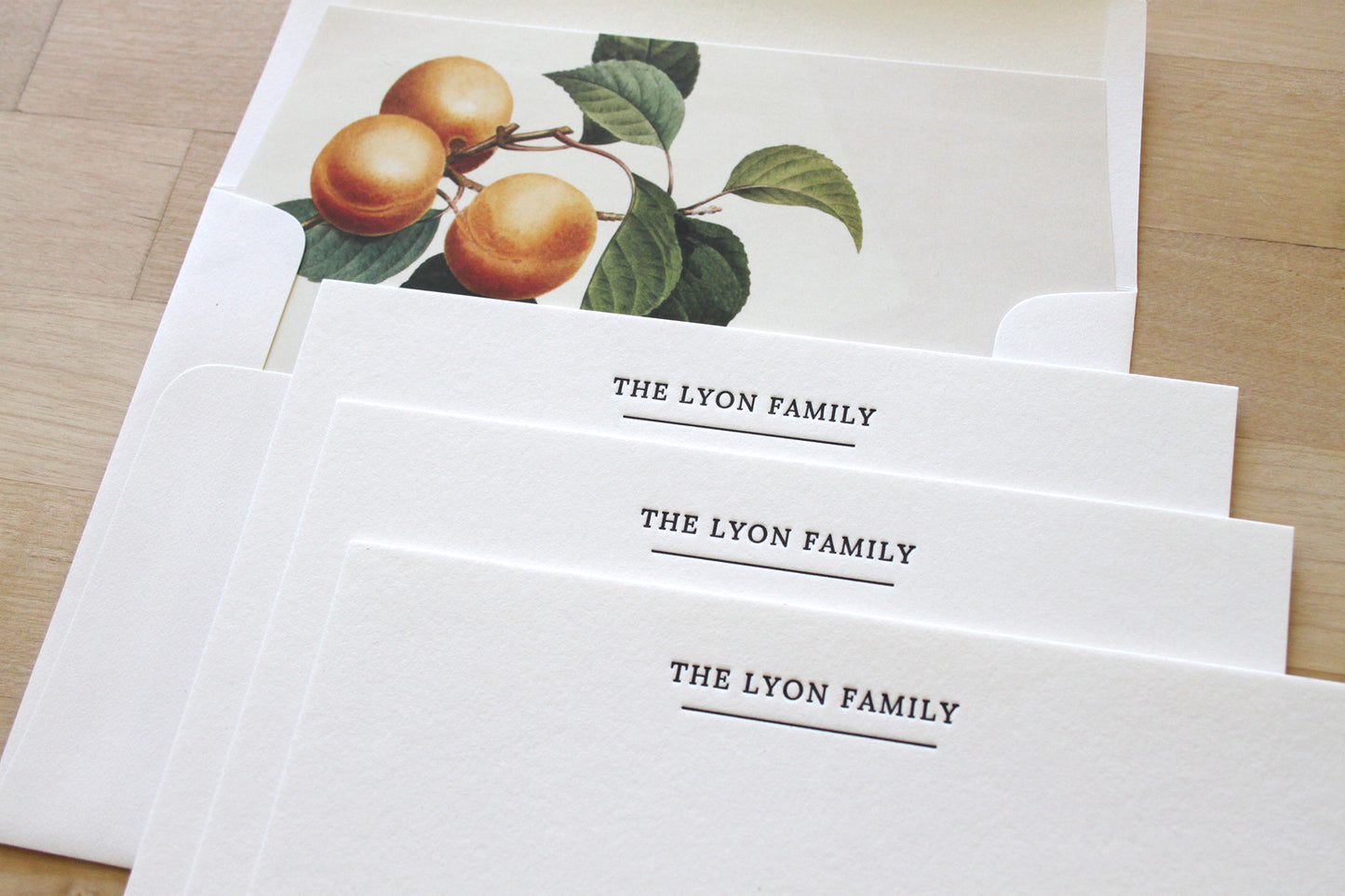 Peaches Letterpress Wedding Stationery