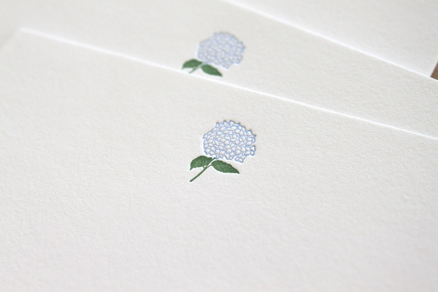 Hydrangea Letterpress Notecards