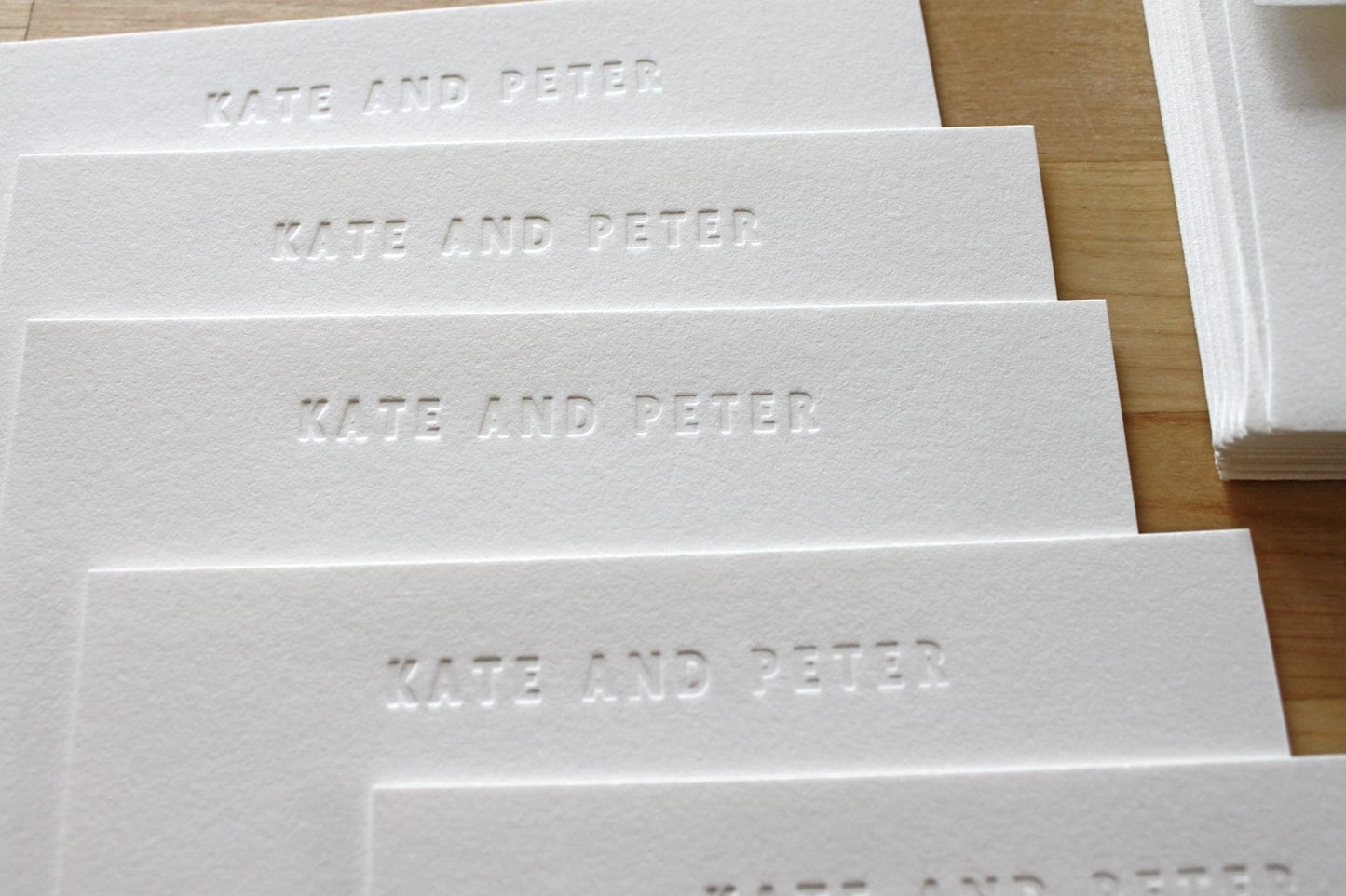 Blind Embossed - Bold Type