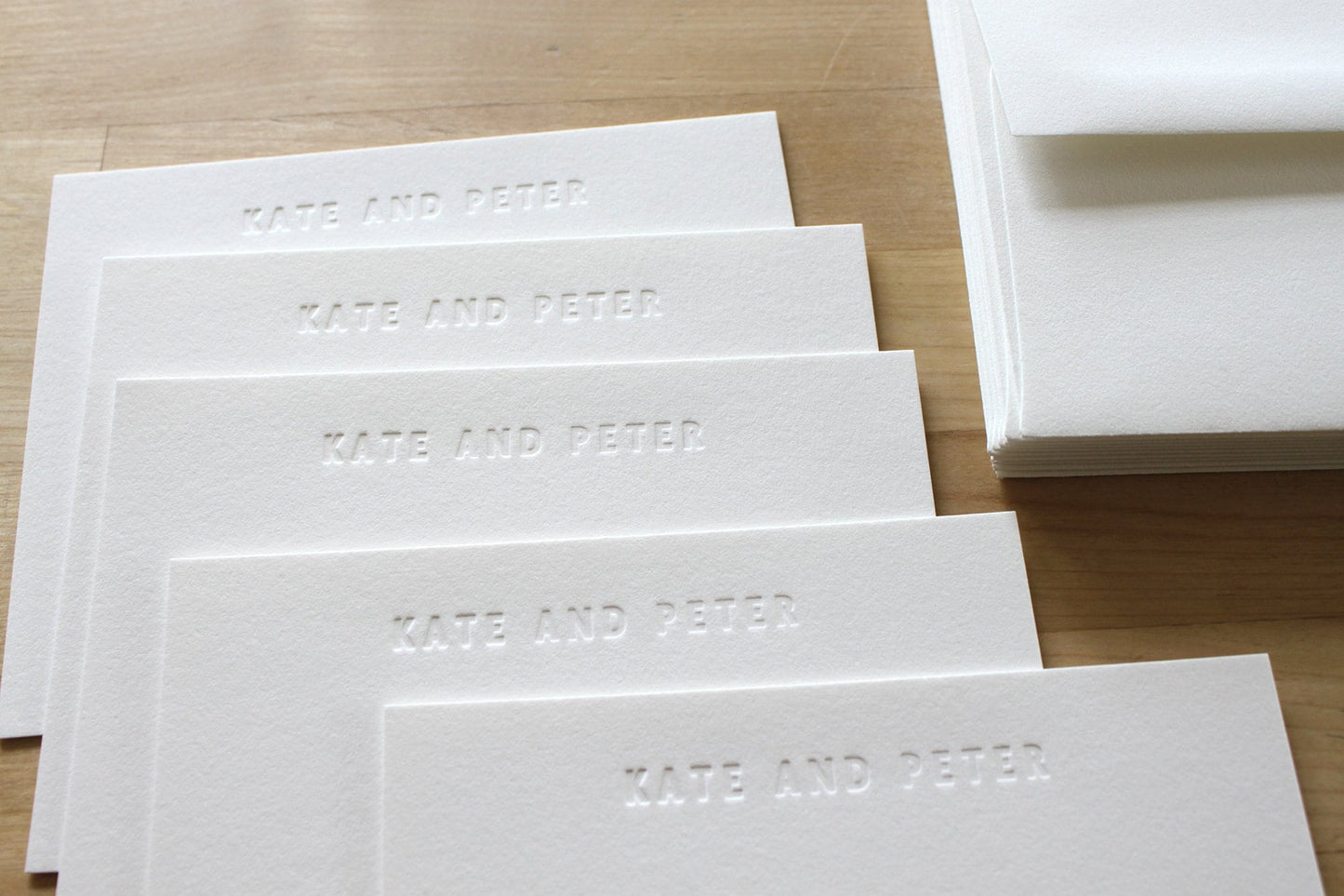 Blind Embossed - Bold Type