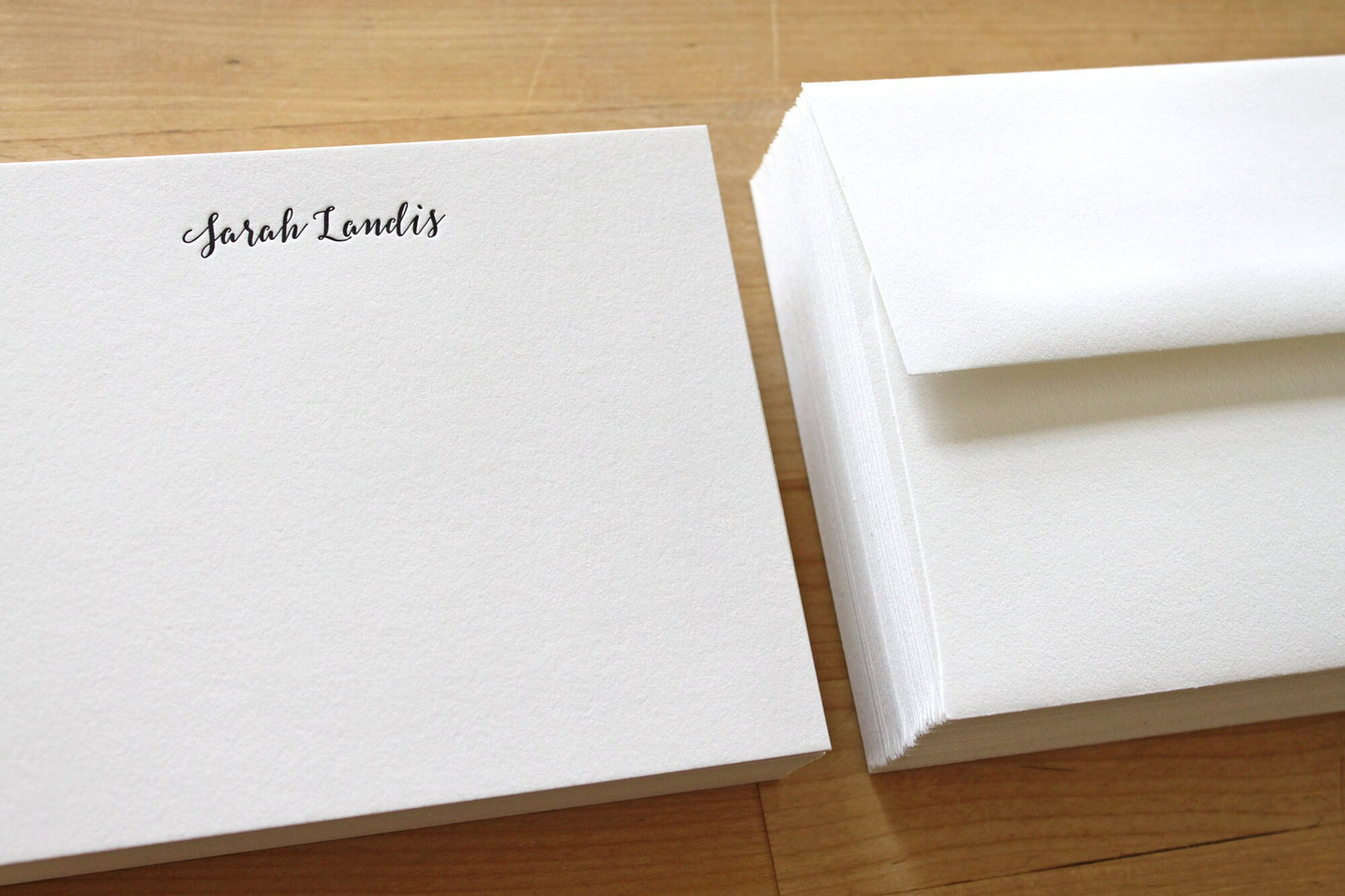 custom letterpress notecards