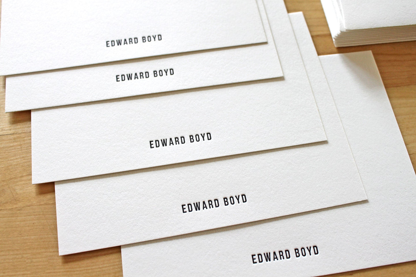 subway style font lettepress stationery