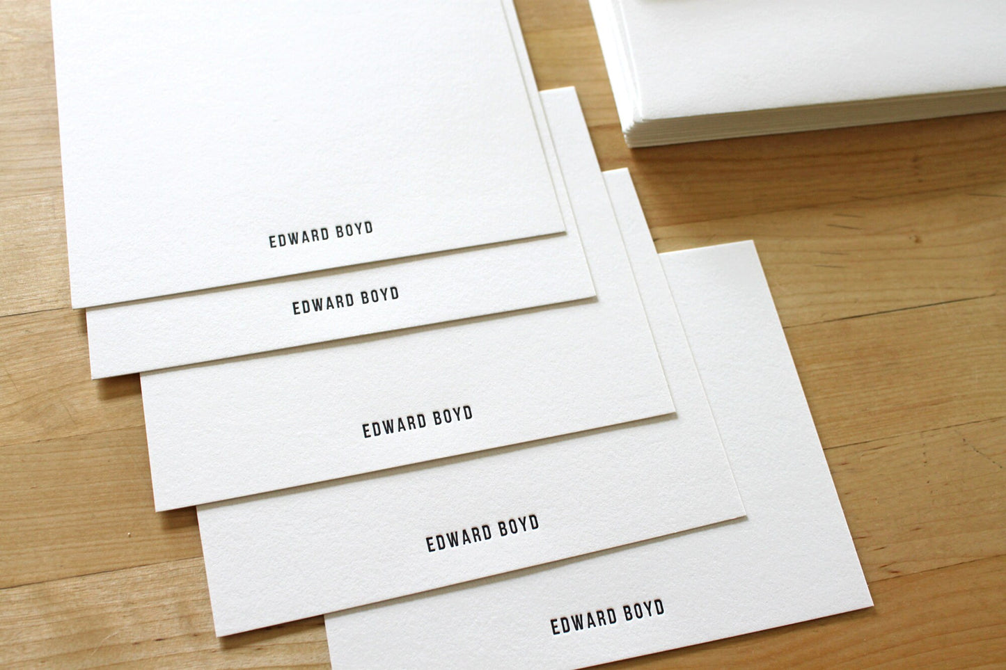 vintage style letterpress notecard