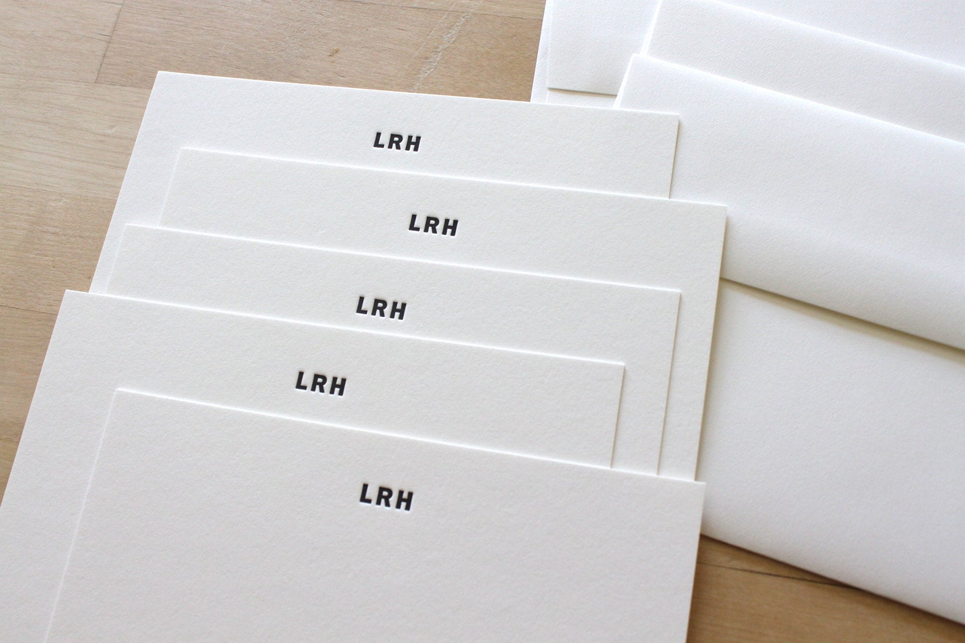 letterpress men's stationery for professional use