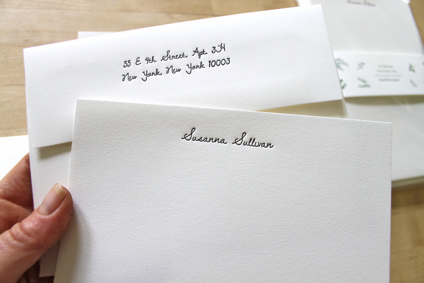 Personalized Letterpress Stationery Sheets