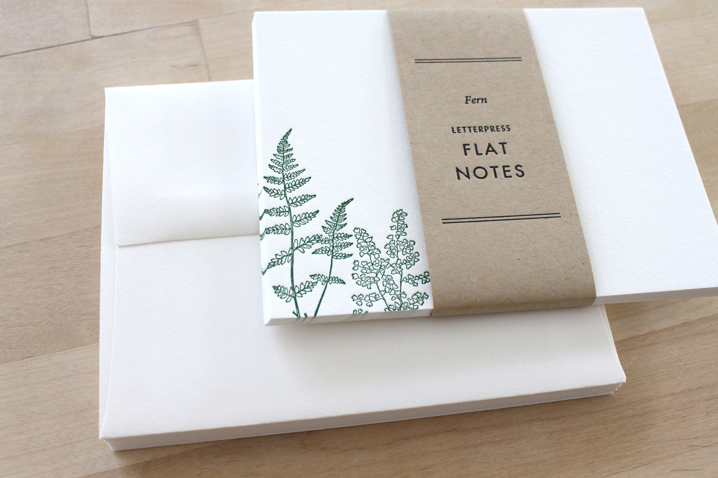 Ferns Letterpress Notecards