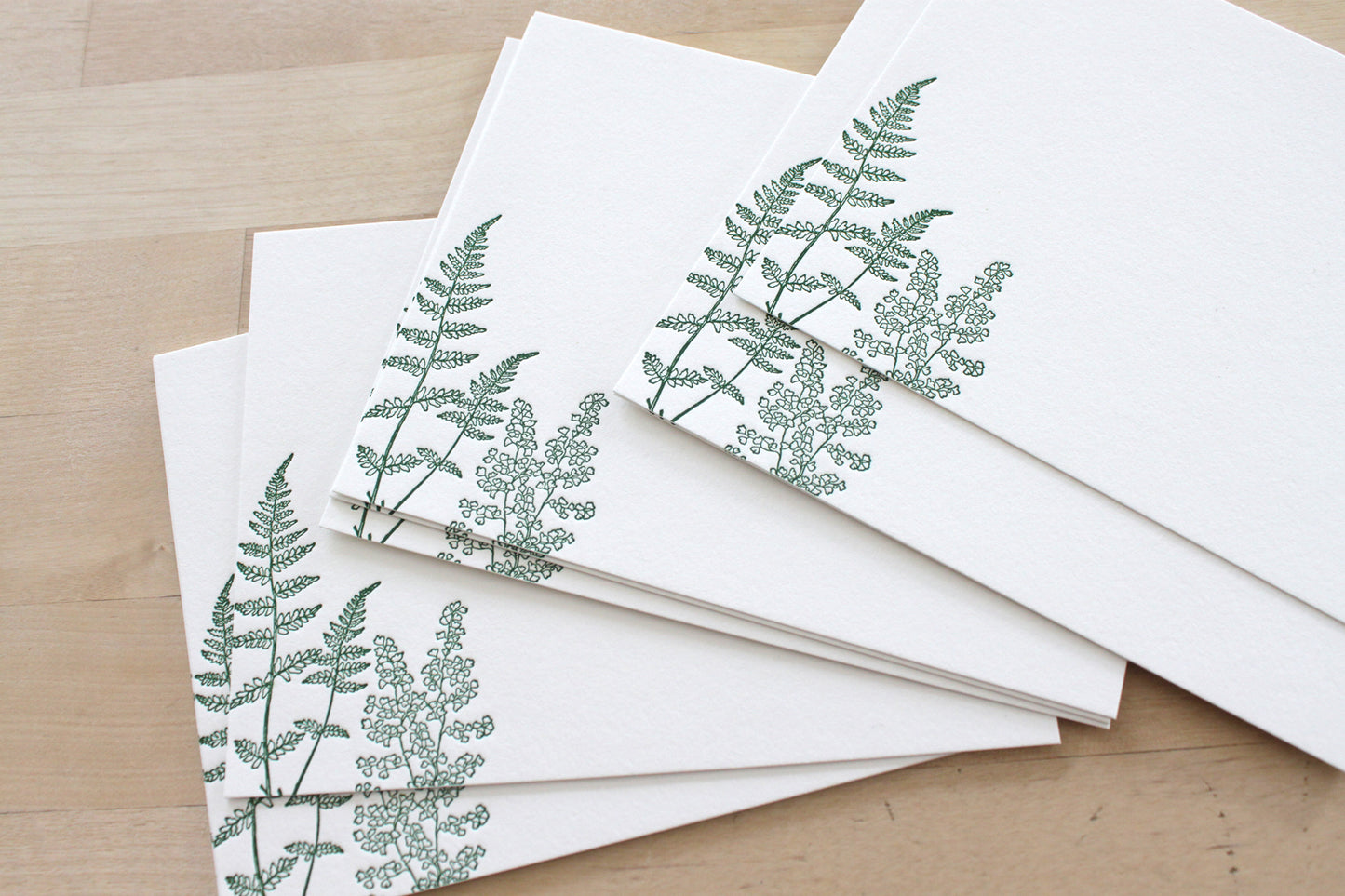 Ferns Letterpress Notecards