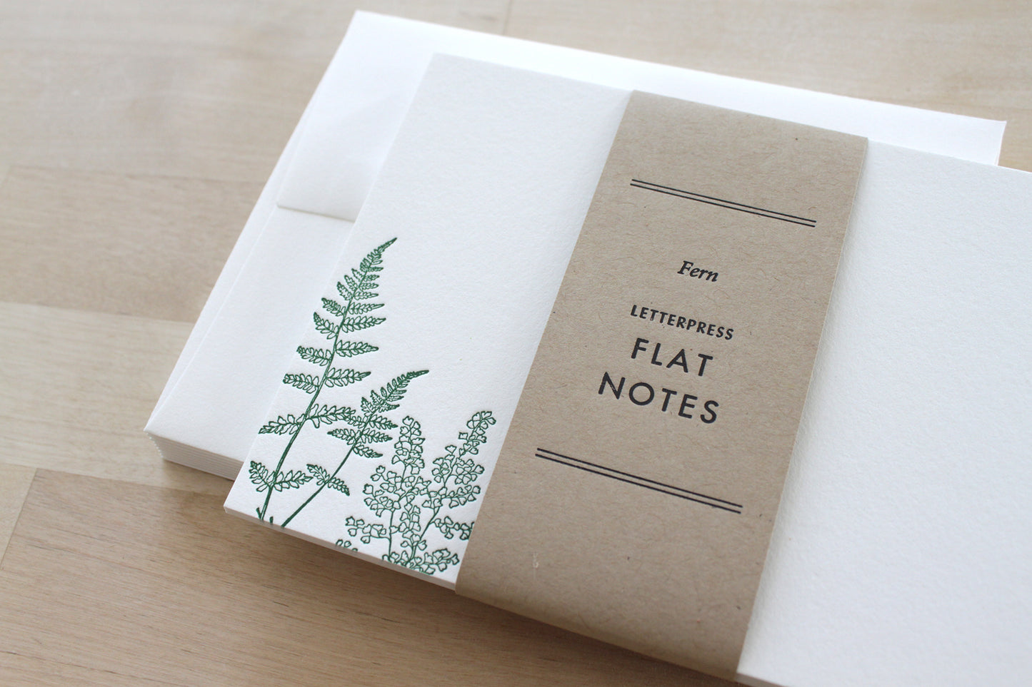 Ferns Letterpress Notecards