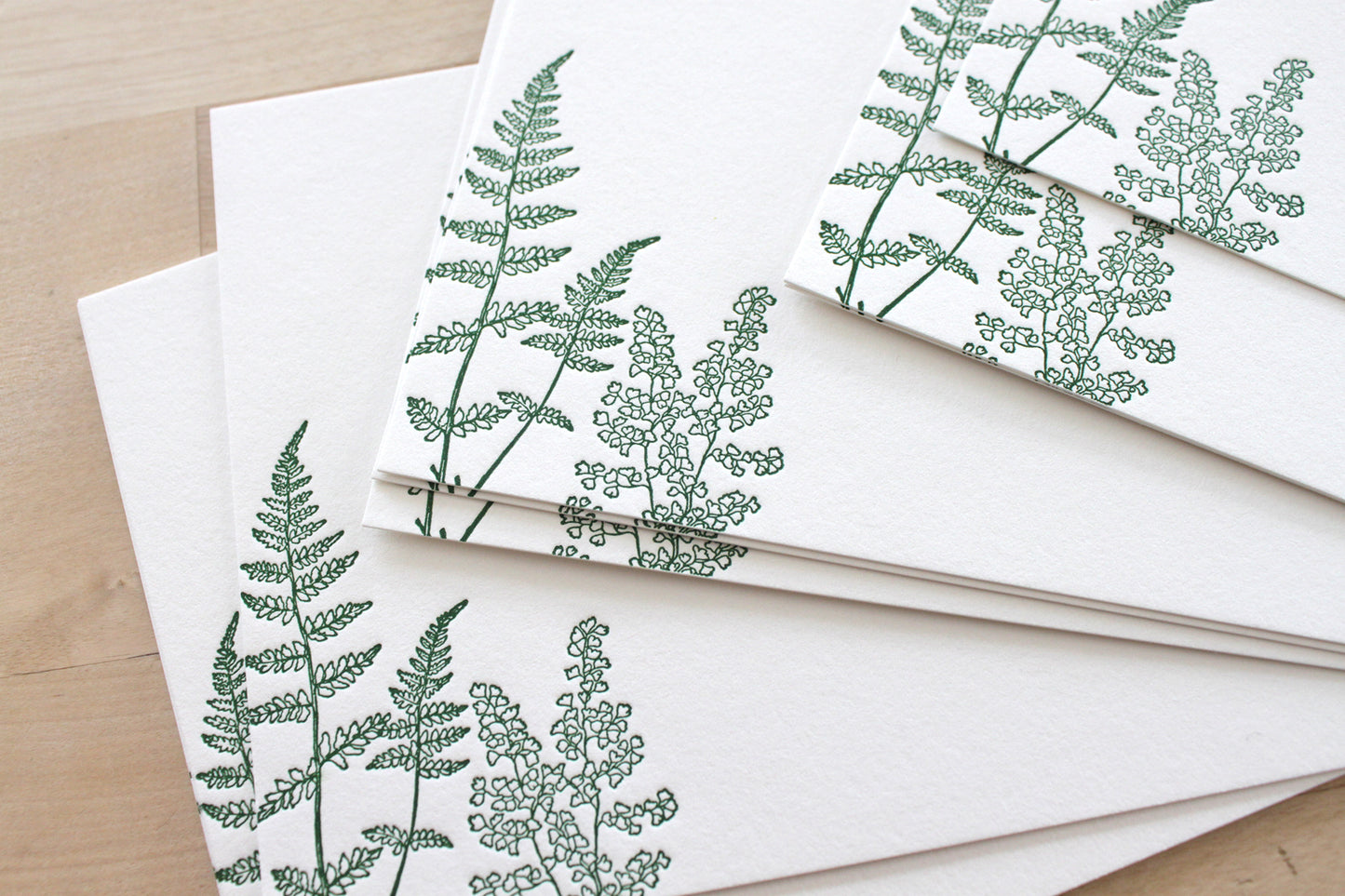 Ferns Letterpress Notecards