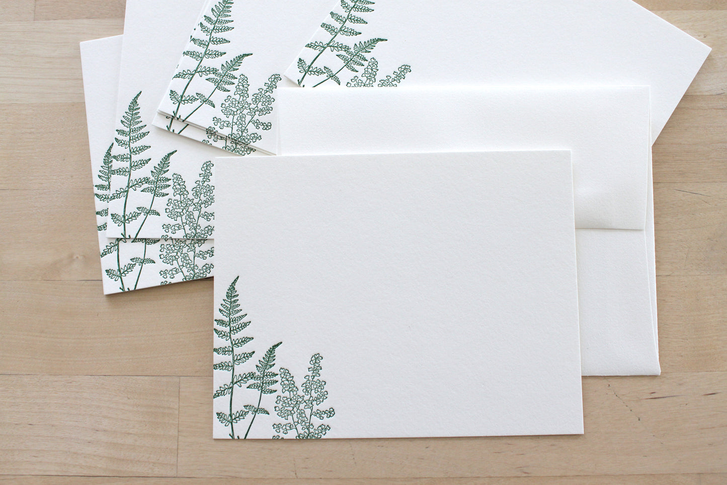 Ferns Letterpress Notecards