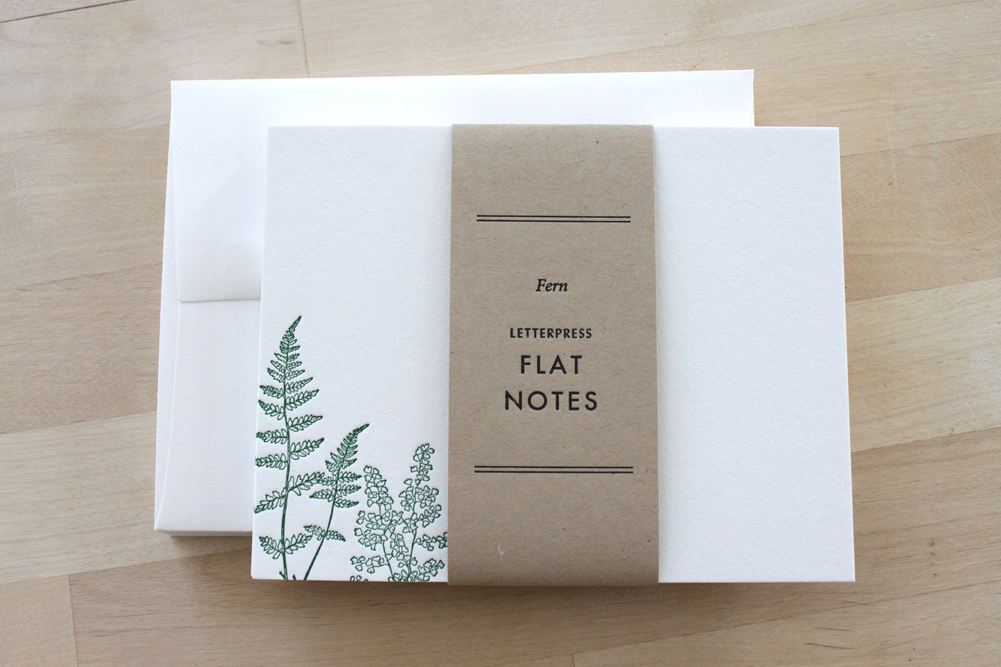 Ferns Letterpress Notecards