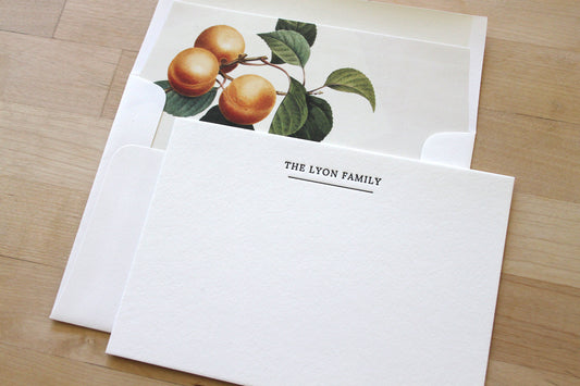 Peaches Letterpress Wedding Stationery