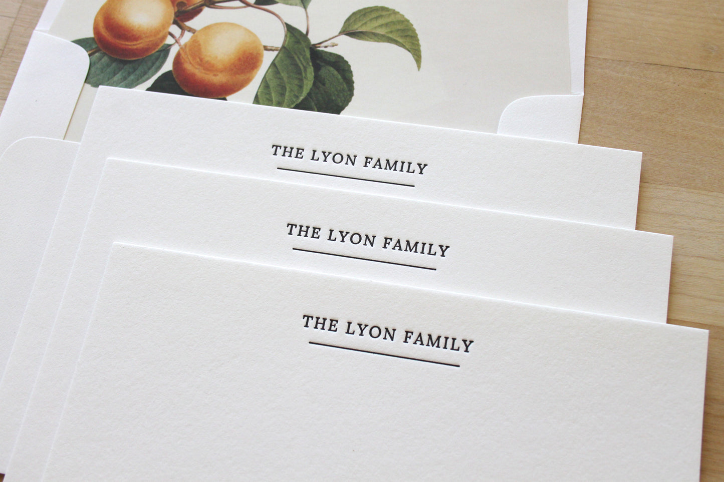 Peaches Letterpress Wedding Stationery