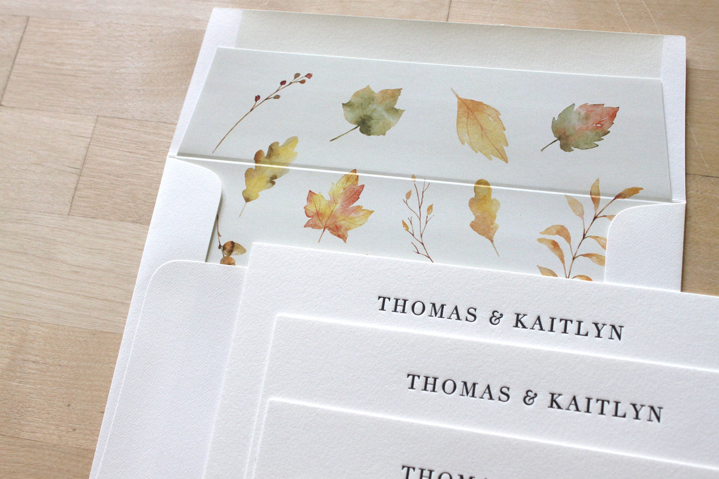 Autumn Leaves Wedding Stationery