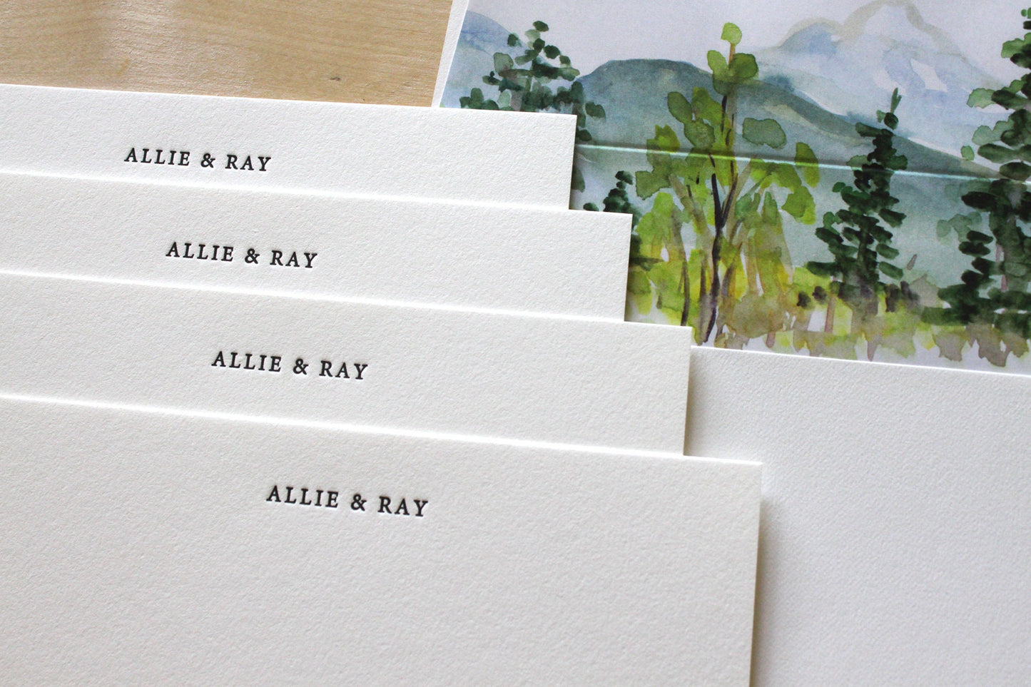 Mountains Wedding Stationery